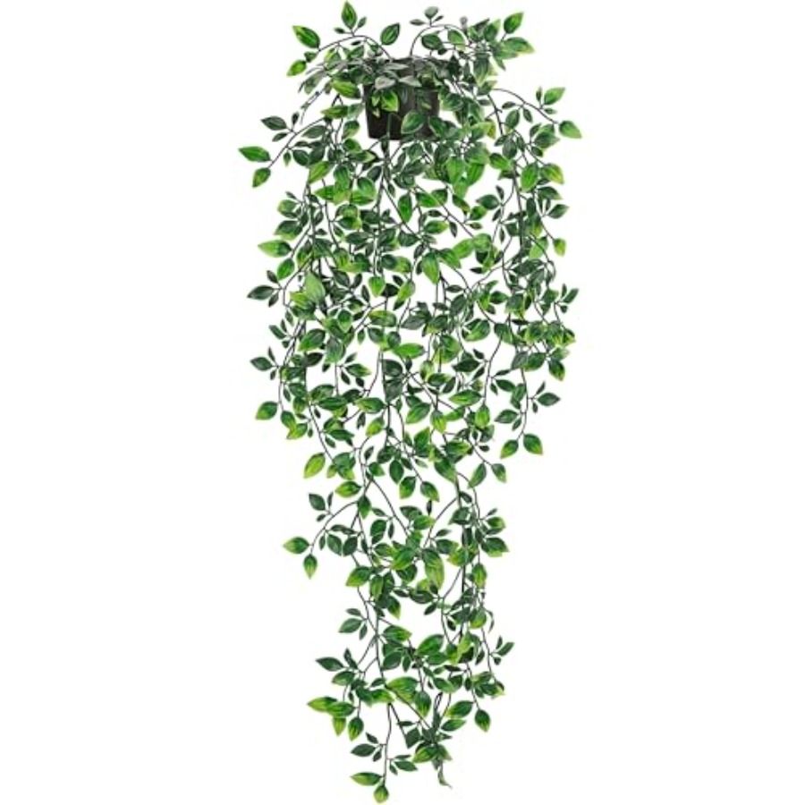 Home Bathroom Shelf - 34'' Fake Plants Hanging Artificial Potted