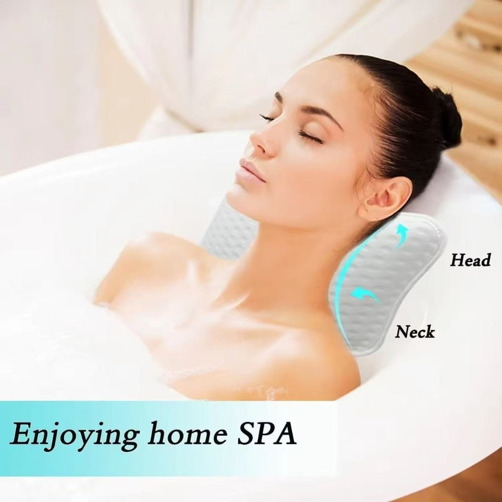 Home Bathroom Spa - New Soft SPA Bath Pillow Polyester
