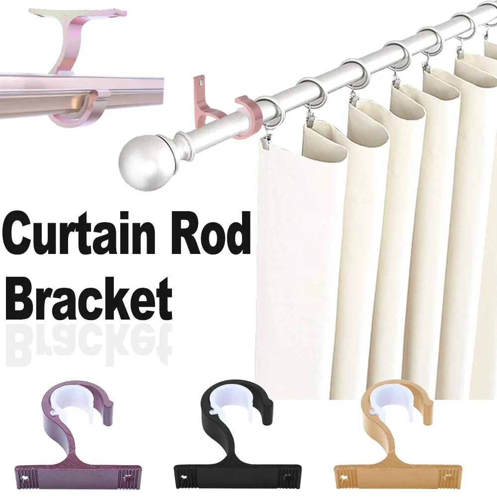 Home Bathroom Ideas - Strong Curtains Bracket Support Roman Rod