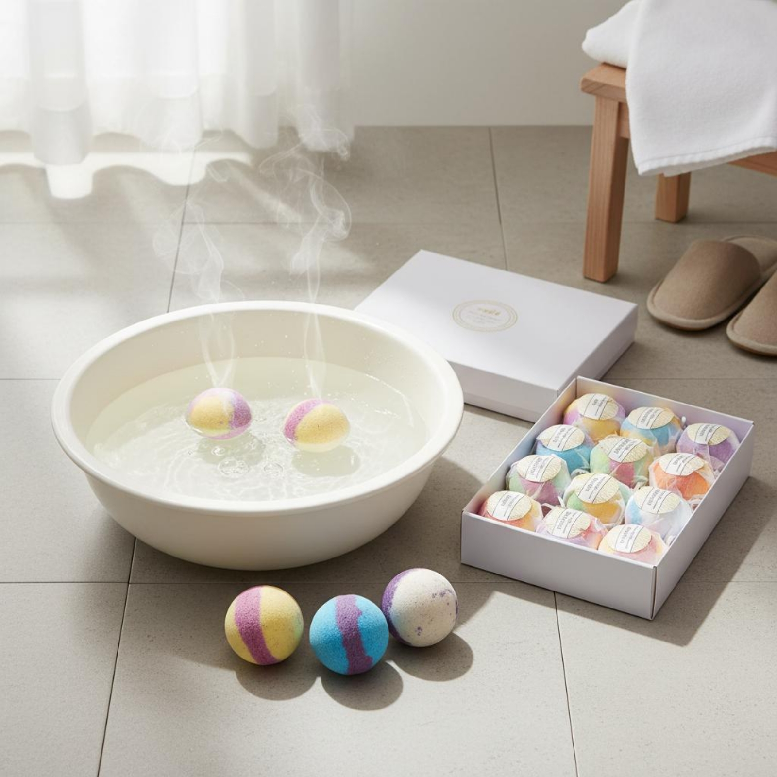 Home Bathroom Spa - Bath Fizzy Foam Bath Orb Gift