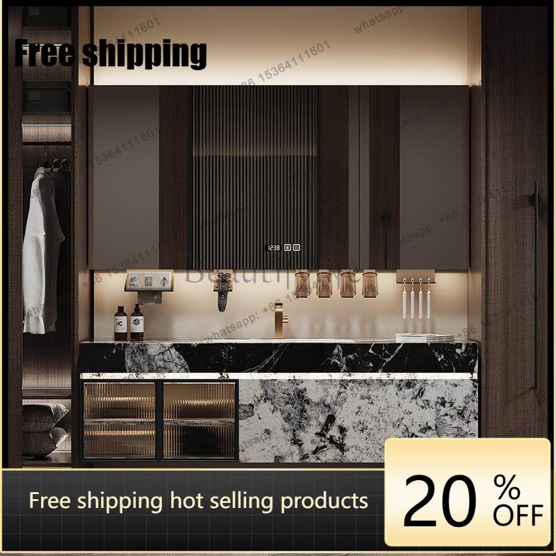 Home Bathroom Partition Wall - LJY Mirror Organizer Bathroom Cabinet Partitions