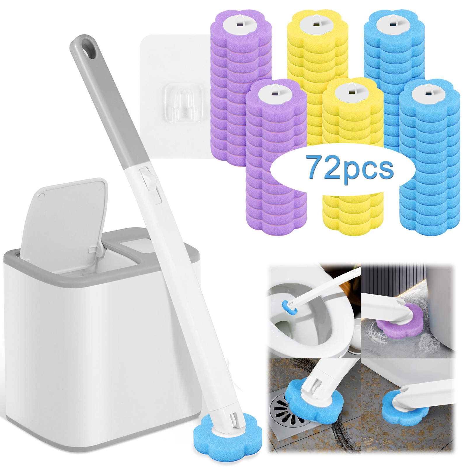 Toilet Brush Holder - Toilet Brush and Holder Set with
