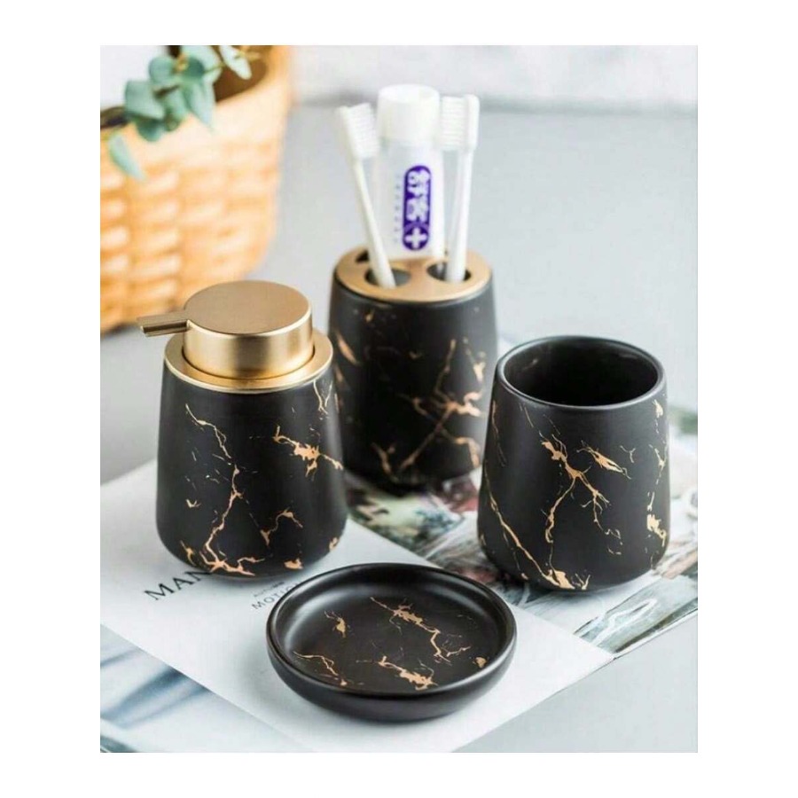 Home Bathroom Ideas - Ceramic Bathroom Accessories Set Of 4