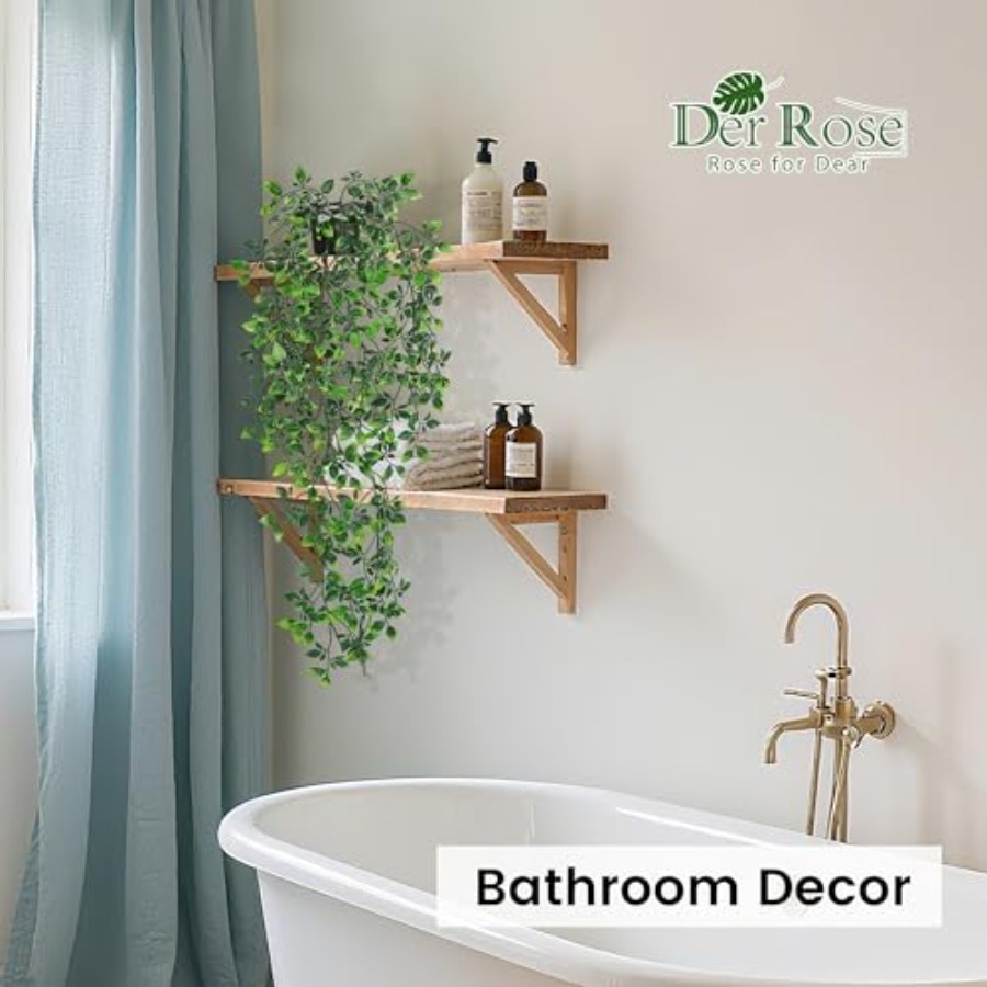 34'' Fake Plants Hanging Artif - Home Bathroom Shelf 评论和价格