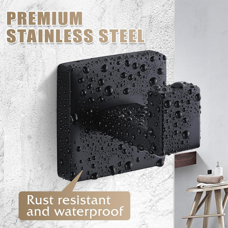 Matte Black Towel Hook Stainle - Robe Hook Adhesive 评论和价格