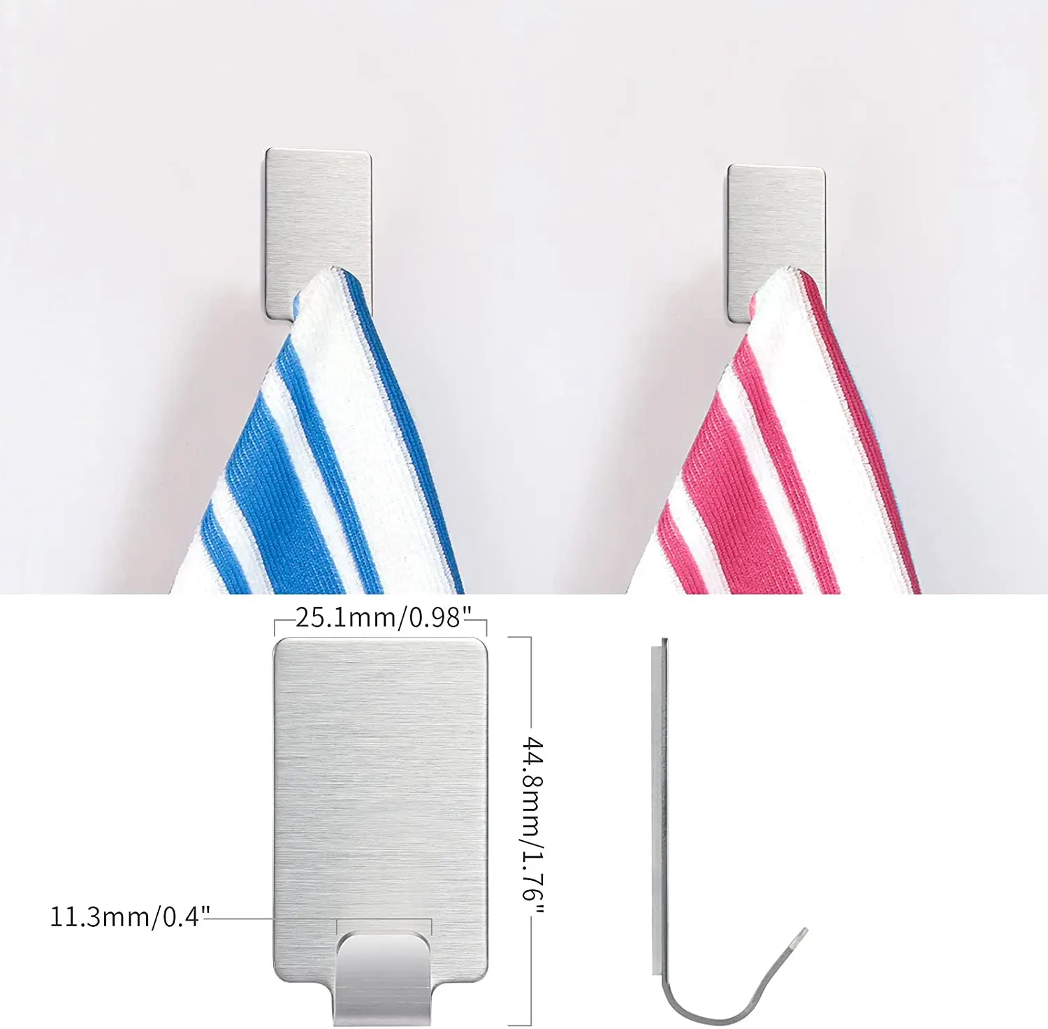 Stainless Steel Adhesive Hooks - Robe Hook Adhesive 评论和价格