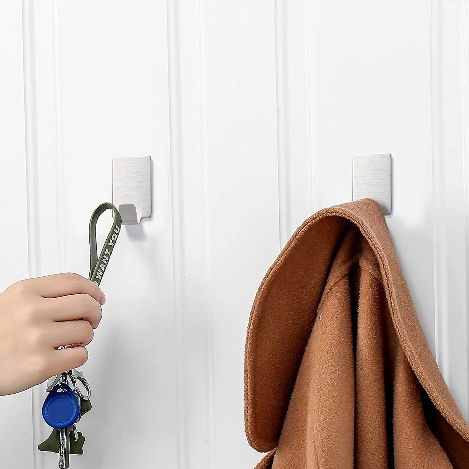 Stainless Steel Adhesive Hooks - Robe Hook Adhesive 评论和价格