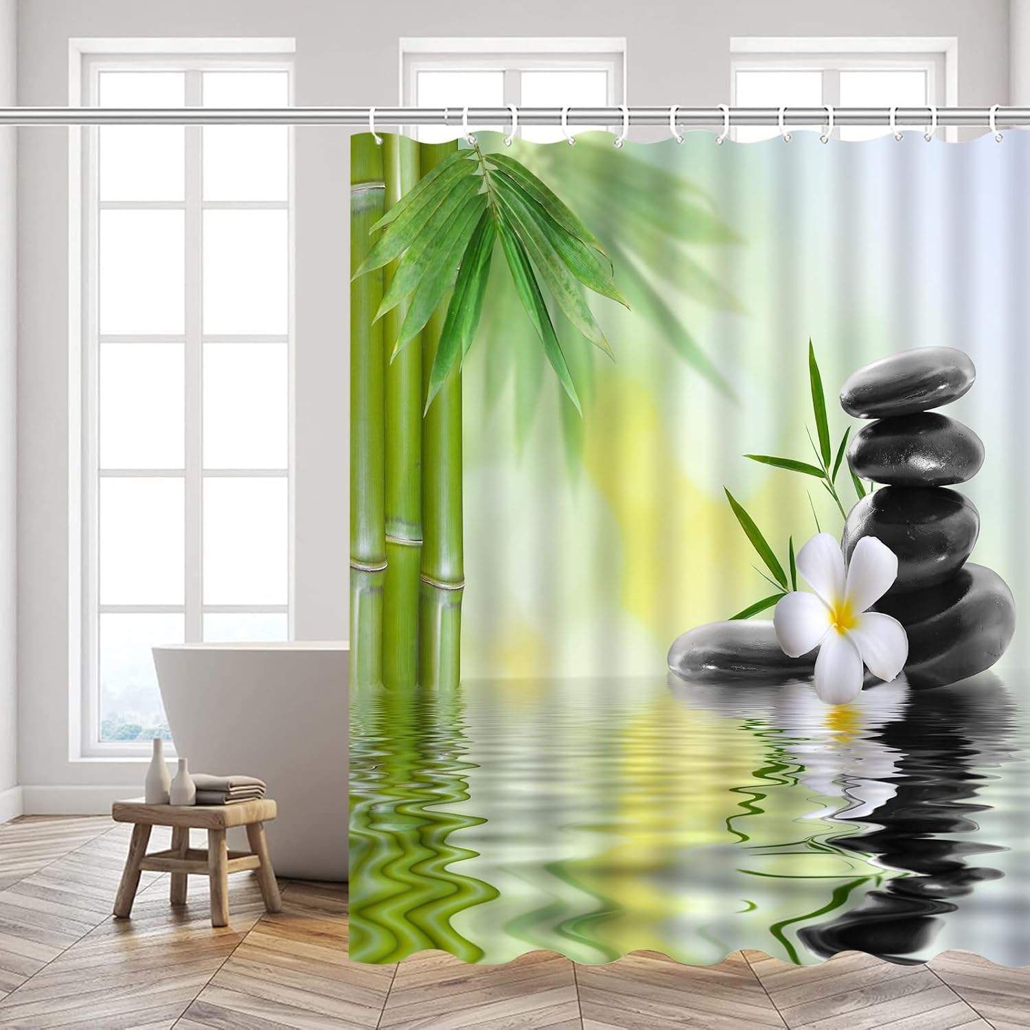 Waterproof Bathroom Shower Cur - Home Bathroom Spa 评论和价格