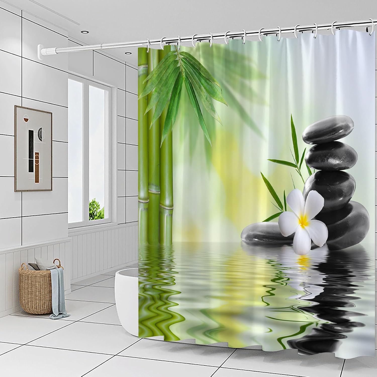 Waterproof Bathroom Shower Cur - Home Bathroom Spa 评论和价格