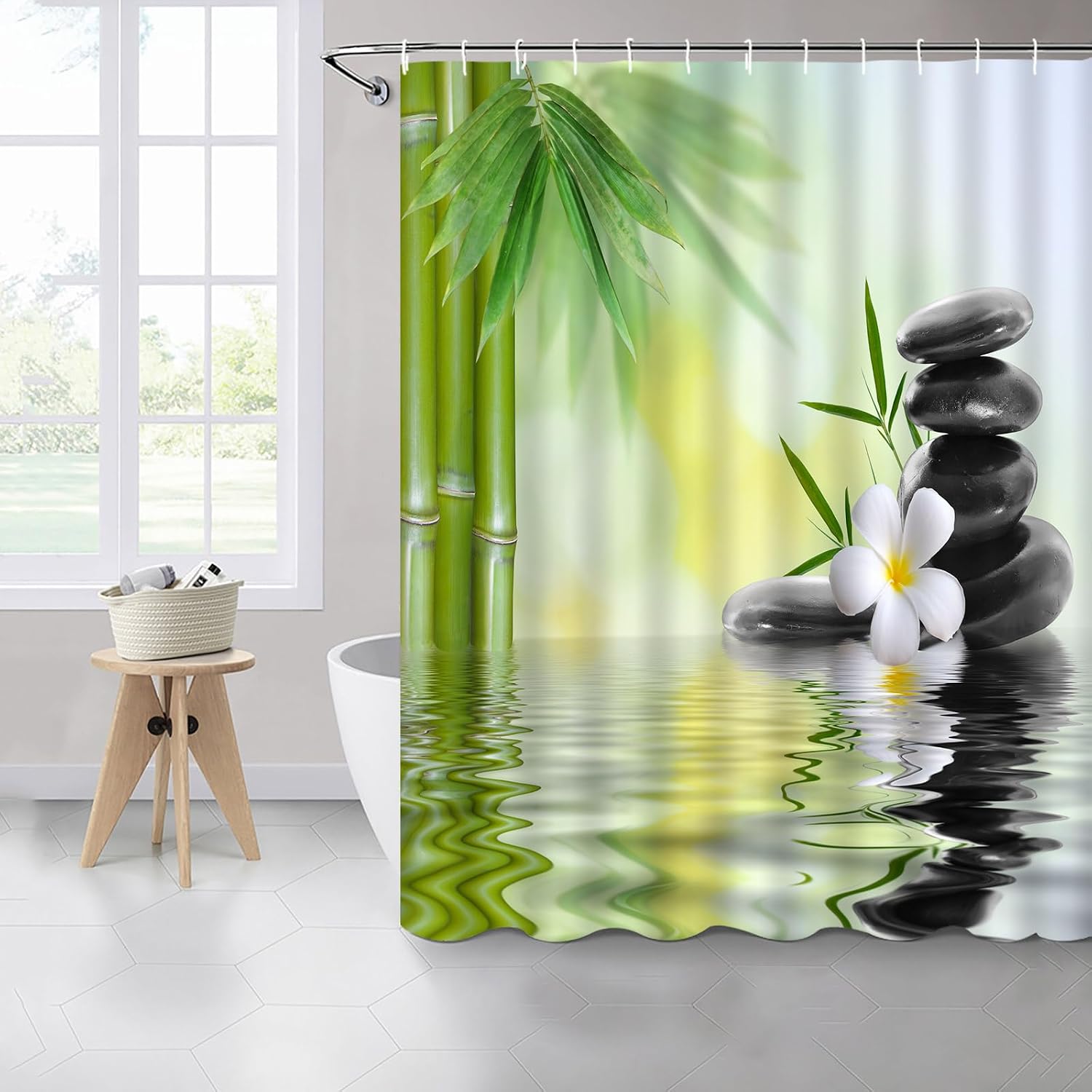 Waterproof Bathroom Shower Cur - Home Bathroom Spa 评论和价格