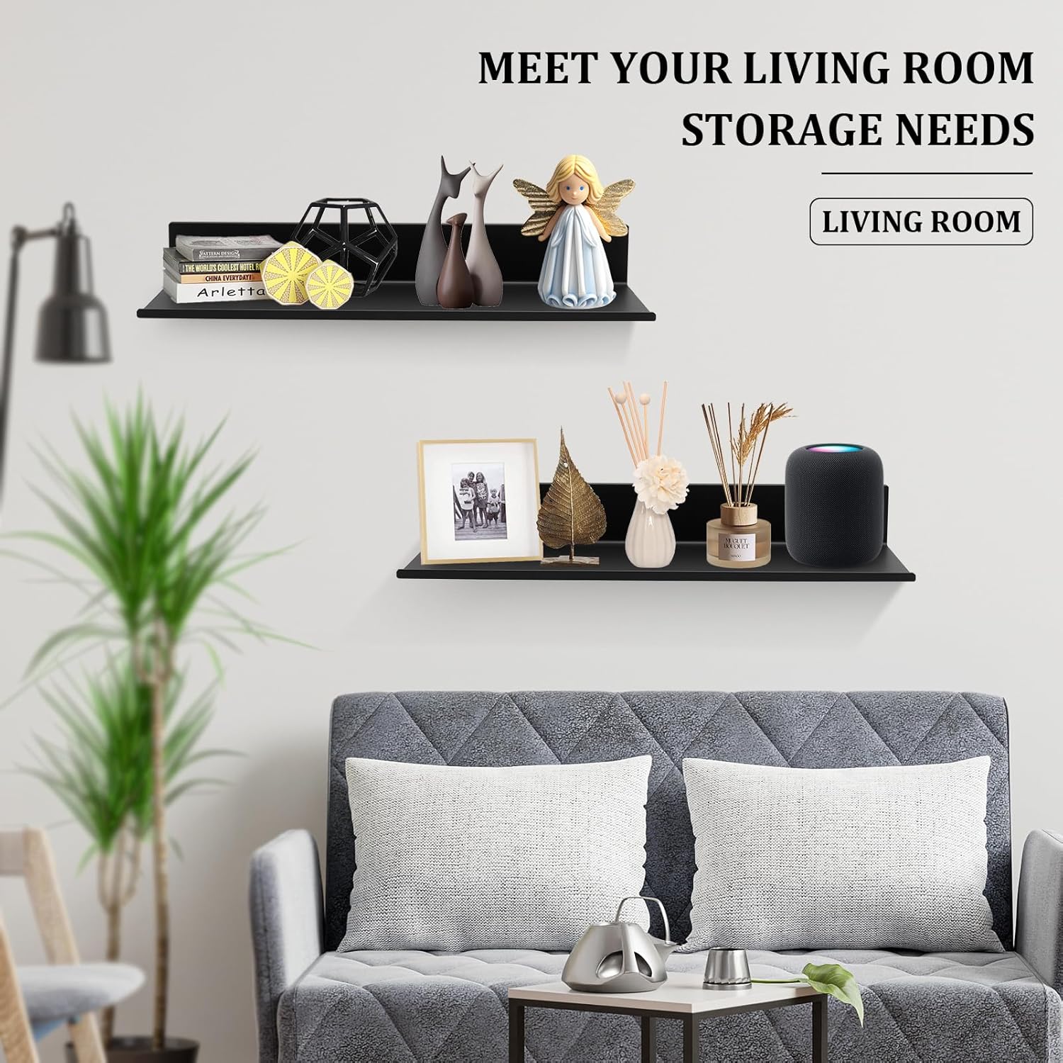 Metal Wall Shelf Bookshelf Wal - Home Bathroom Shelf 评论和价格
