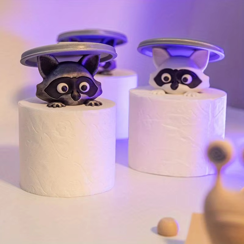 Cute Raccoon Toilet Paper Hold - Home Bathroom Ideas 评论和价格