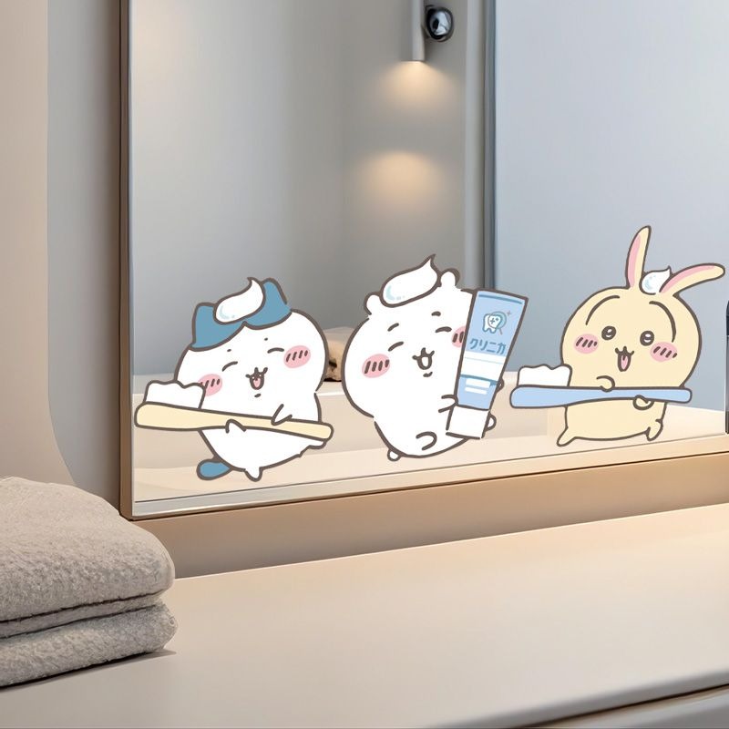 Hot Chiikawa Mirror Stickers S - Home Center Bathroom Accessories 评论和价格