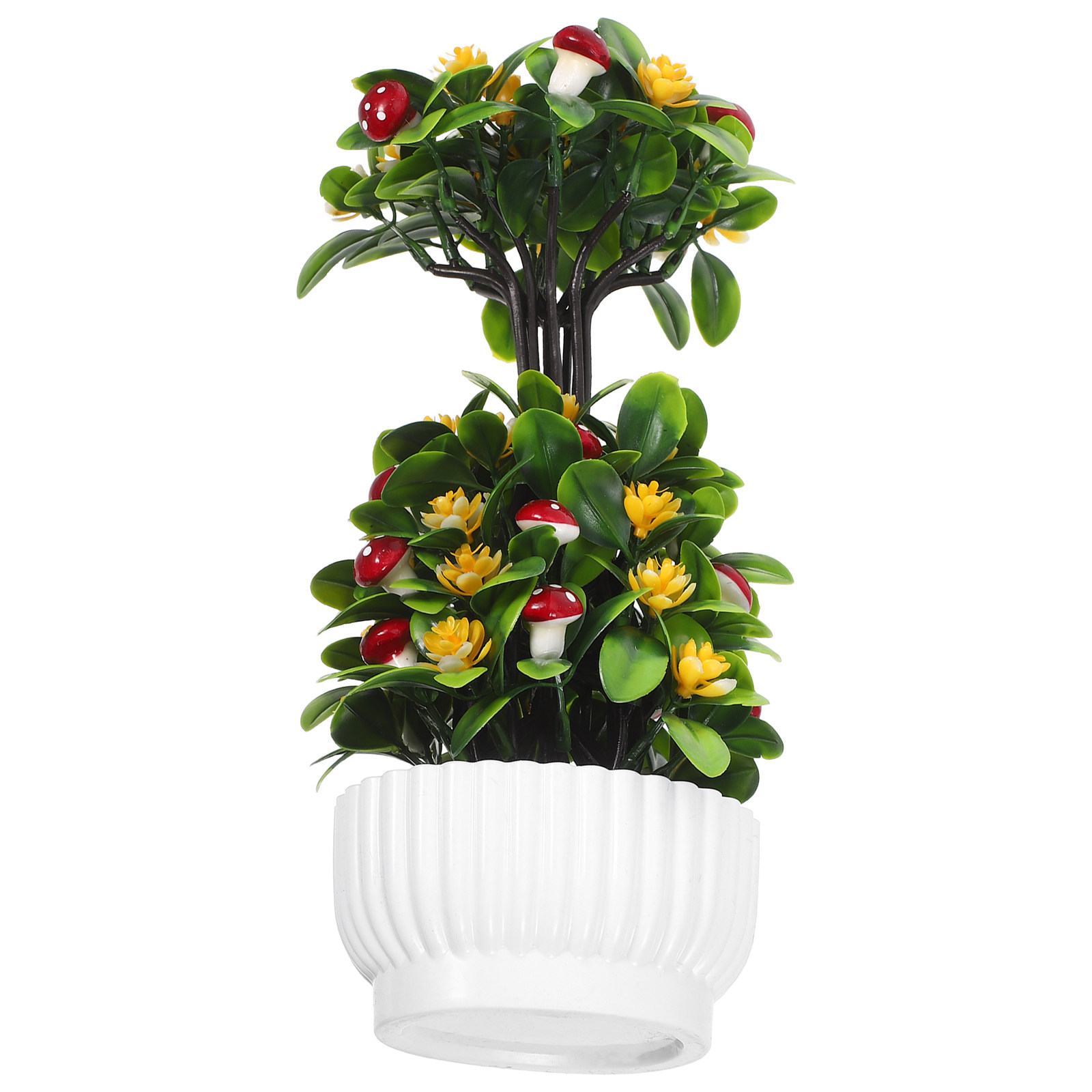 Realistic Faux Bonsai Tree Sma - Home Bathroom Shelf 评论和价格