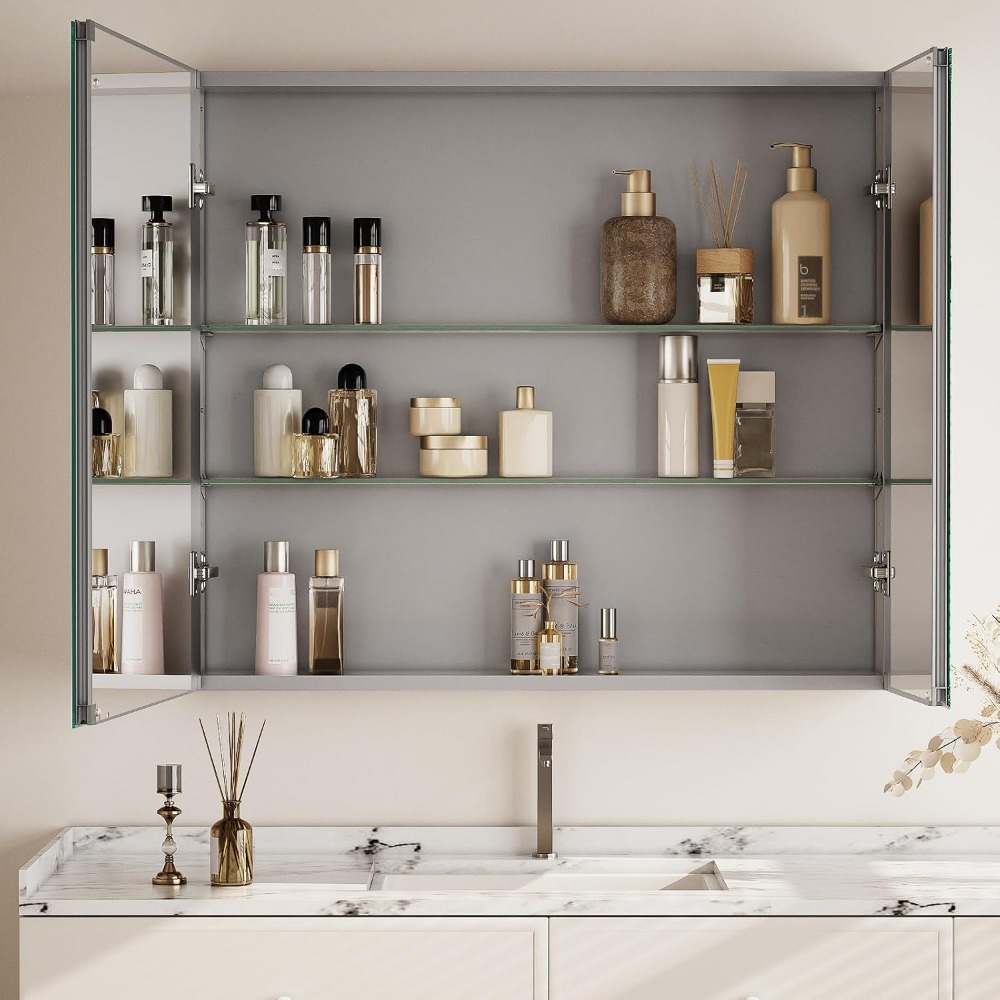 Bathroom Medicine Cabinet with - Home Bathroom Door 评论和价格