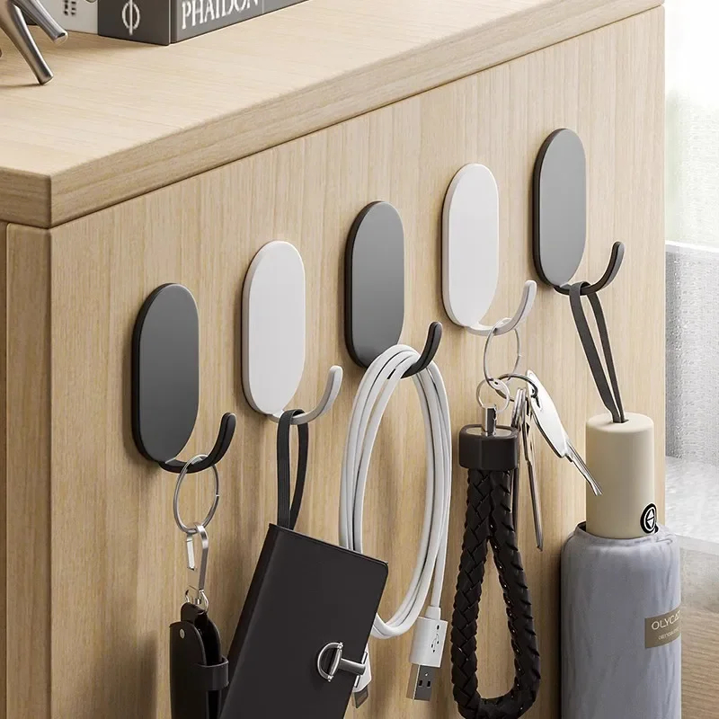 1/10Pcs Self-Adhesive Wall Hoo - Robe Hook Adhesive 评论和价格