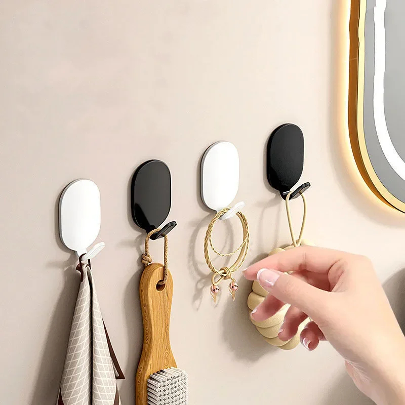 1/10Pcs Self-Adhesive Wall Hoo - Robe Hook Adhesive 评论和价格