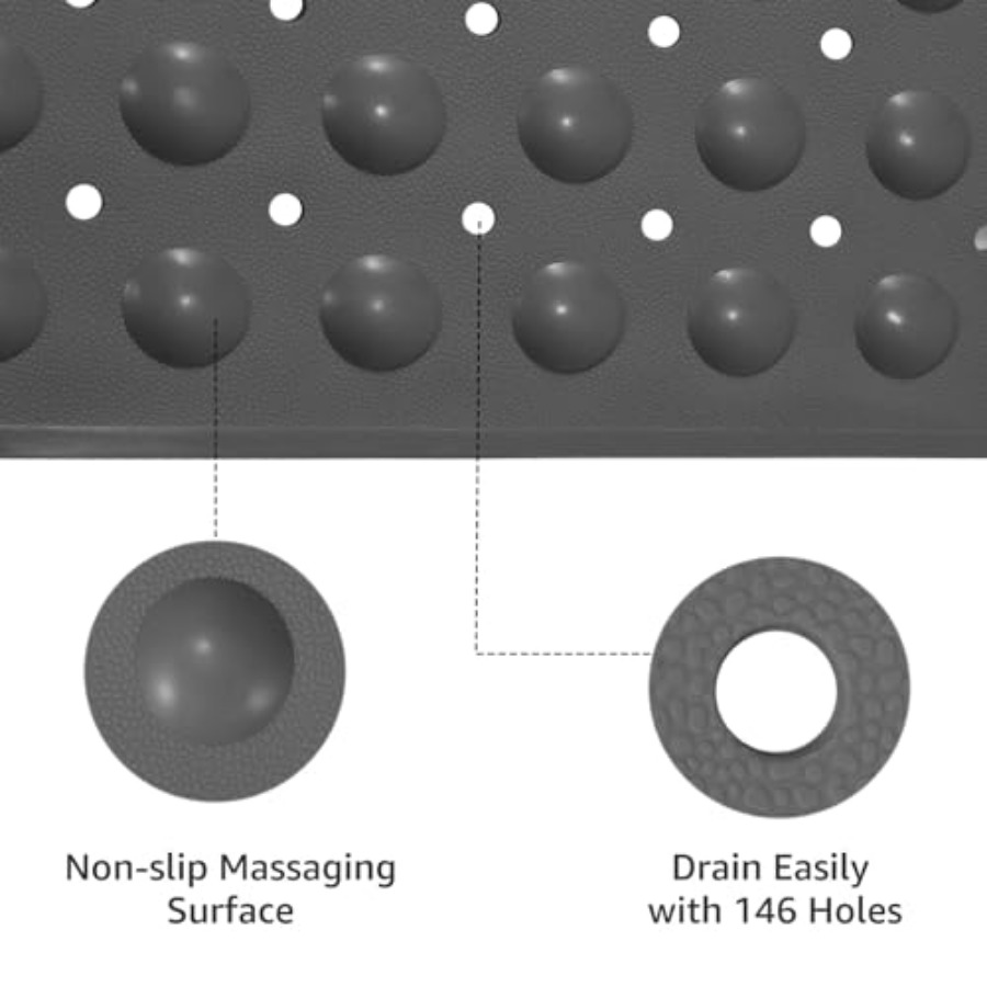TPE Long Bathtub Mat Non Slip  - Non Slip Bath Mat 评论和价格
