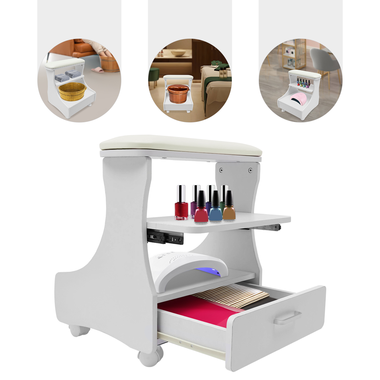 Foot Bath Spa Trolley Cart for - Home Bathroom Spa 评论和价格