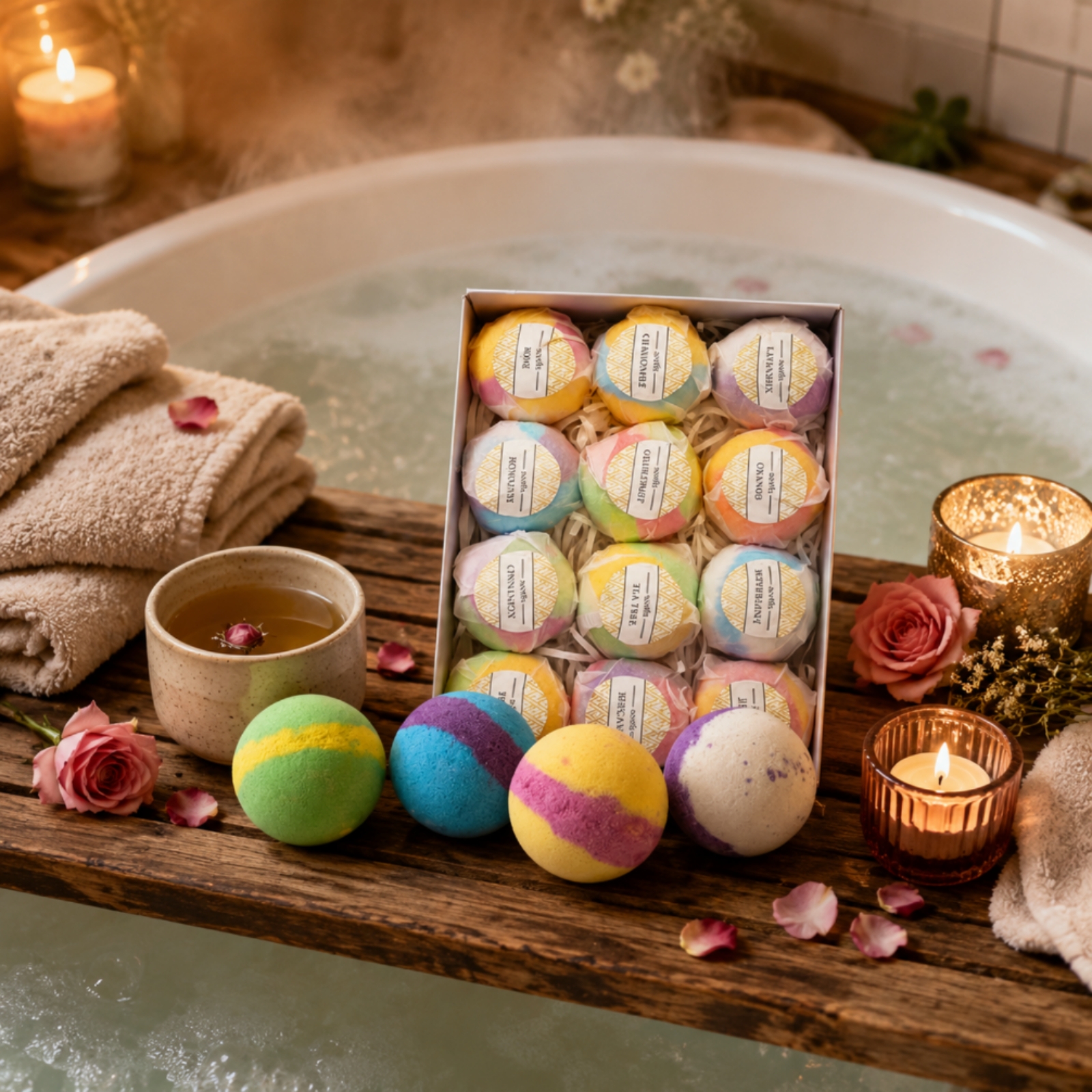 Bath Fizzy Foam Bath Orb Gift  - Home Bathroom Spa 评论和价格
