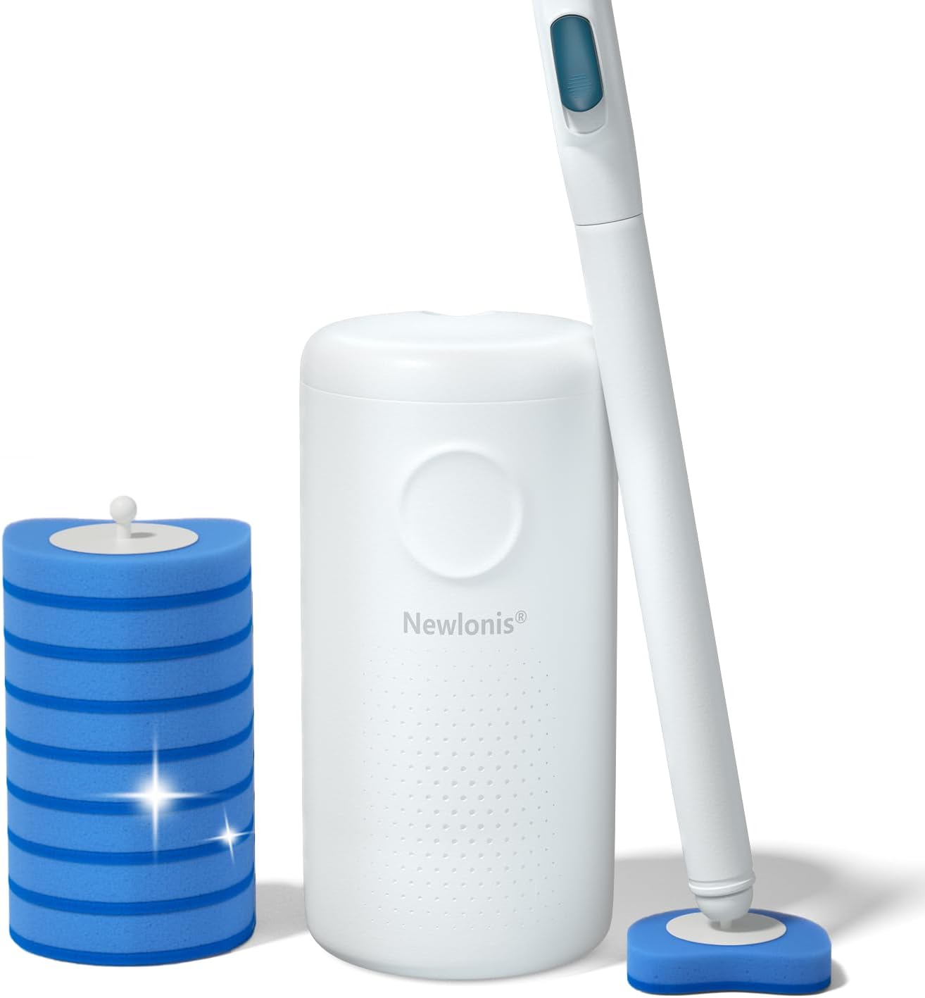 Disposable Toilet Brush with 8 - Toilet Brush Holder 评论和价格