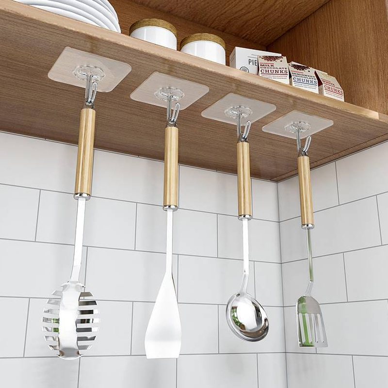 10PCS Transparent Stainless St - Robe Hook Adhesive 评论和价格