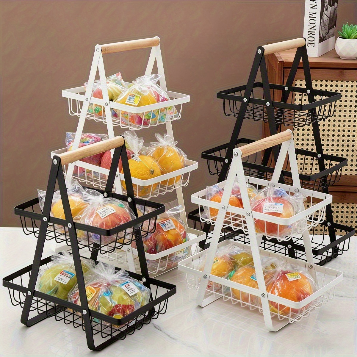1pc Storage Rack with Handles  - Home Bathroom Shelf 评论和价格