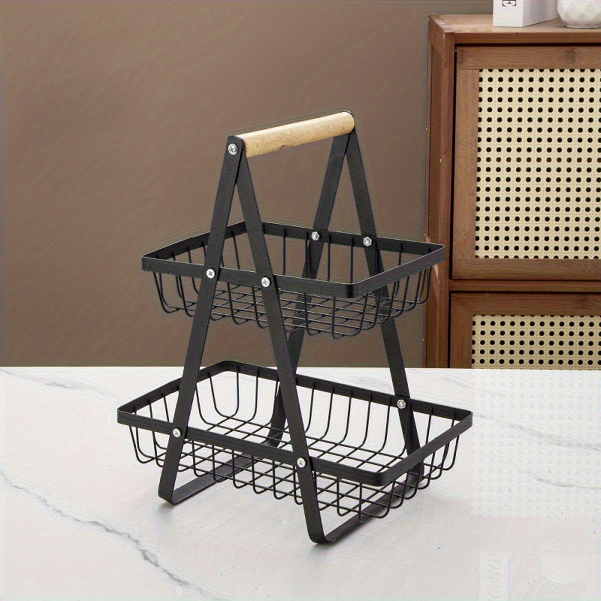 1pc Storage Rack with Handles  - Home Bathroom Shelf 评论和价格