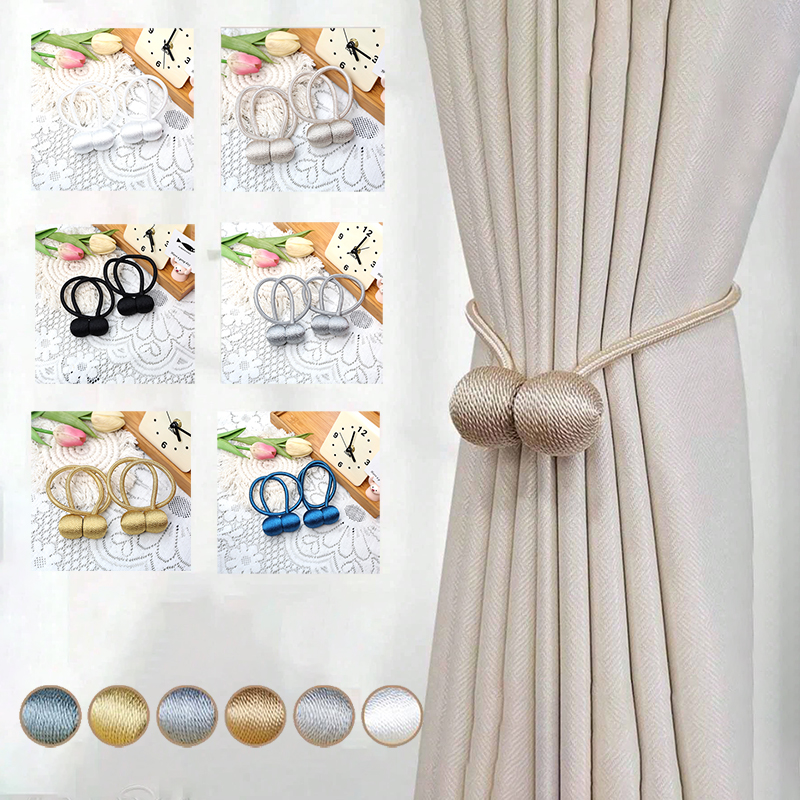 2pcs/pair Magnetic Curtain Tie - Zara Home Bathroom Accessories 评论和价格