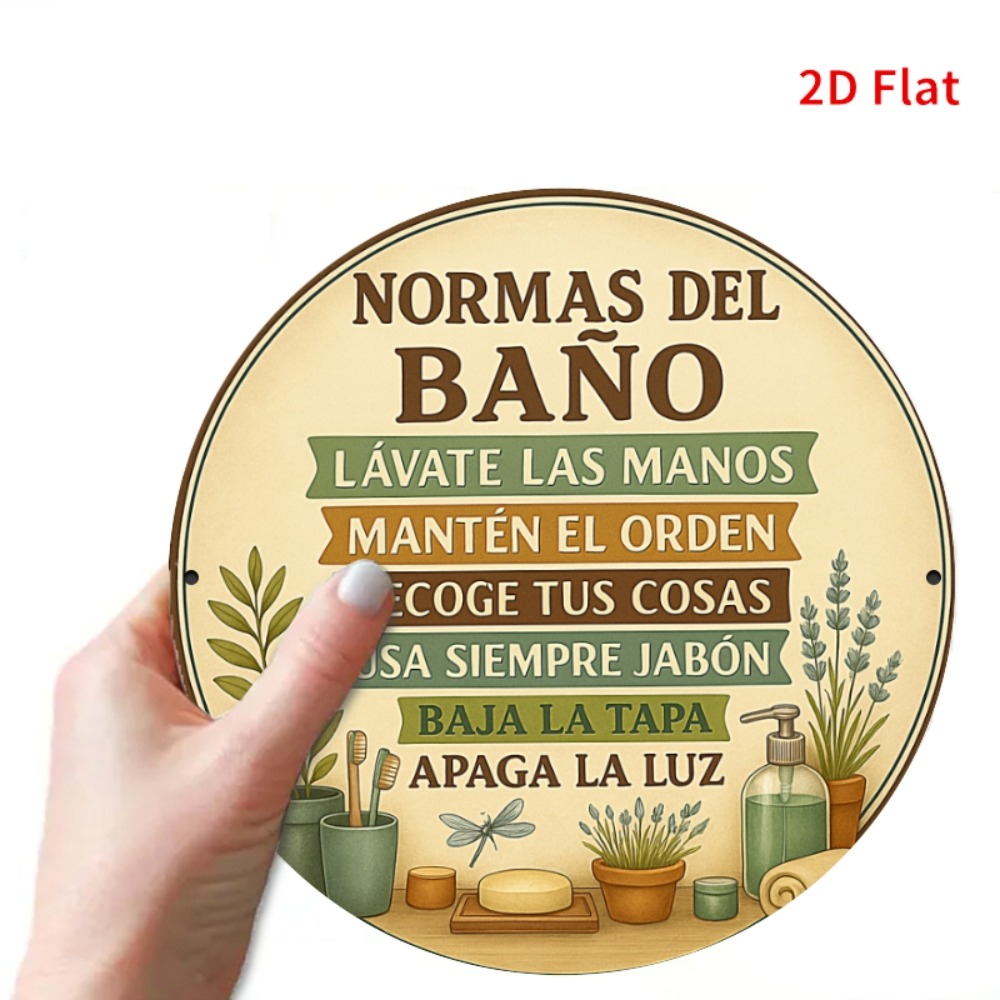 2D Flat 20x20cm Spanish Bathro - Home Bathroom Rules 评论和价格
