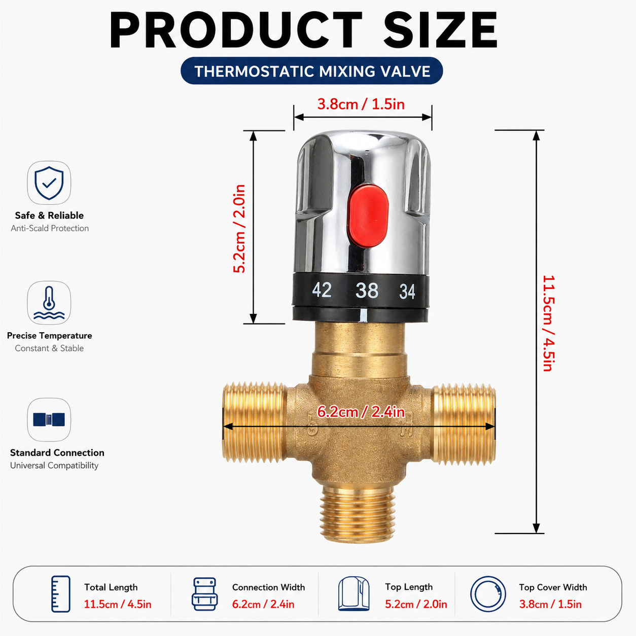 Thermostatic Mixing Valve Bras - Home Hardware Bathroom Sinks 评论和价格