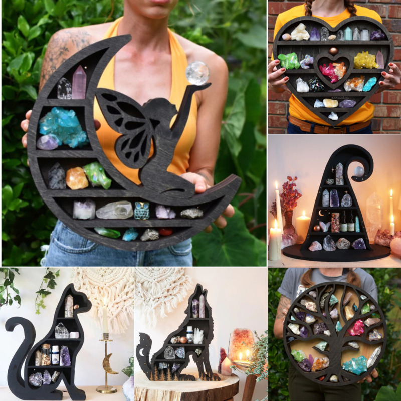 New Vintage Witch Hat Crystal  - Home Bathroom Shelf 评论和价格