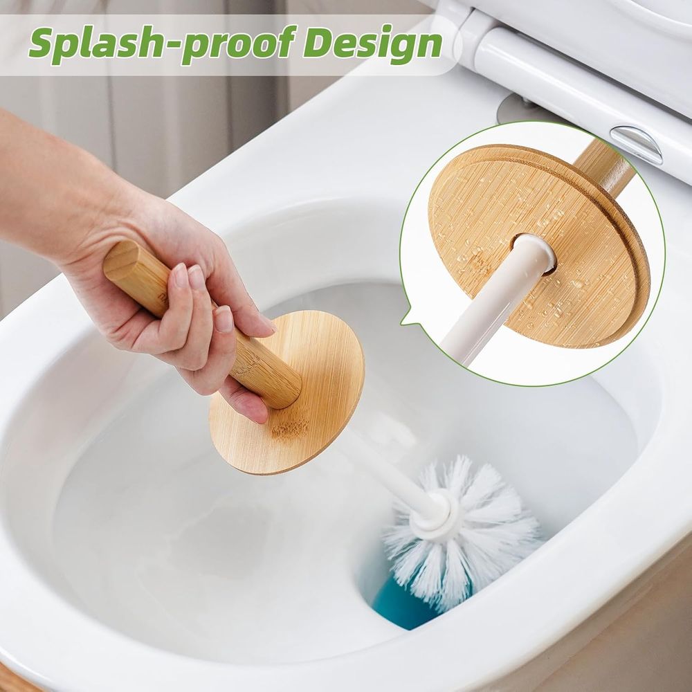 White Bathroom Toilet Bowl Cle - Toilet Brush Holder 评论和价格