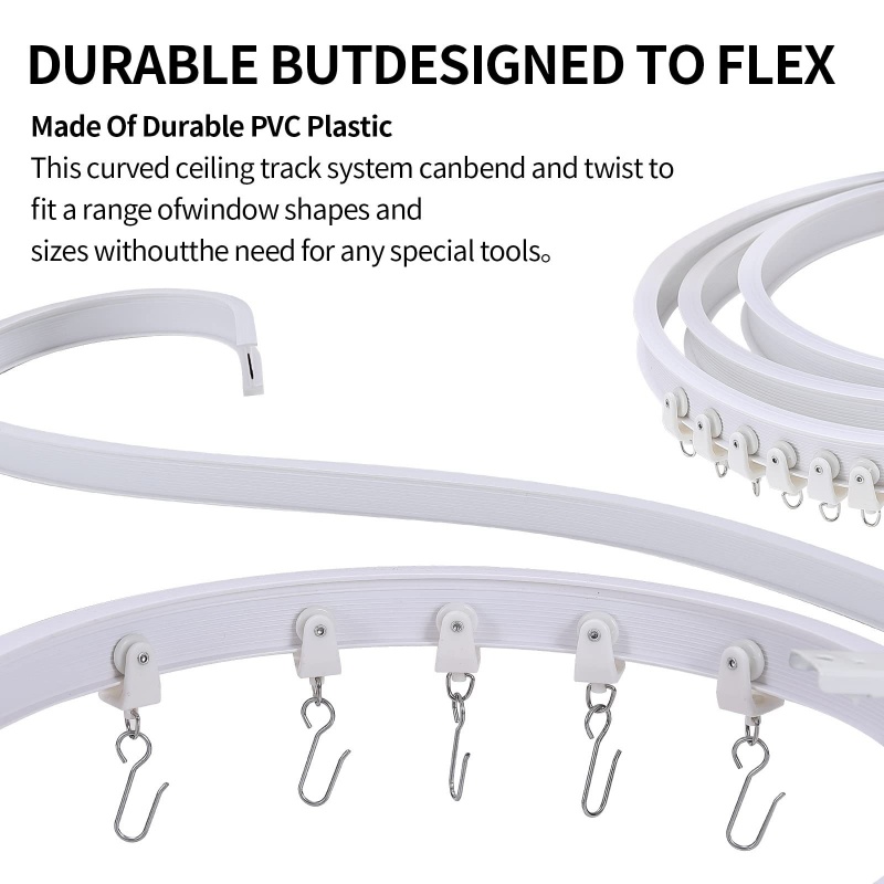 1-2M Flexible Bendable Curtain - Home Center Bathroom Accessories 评论和价格