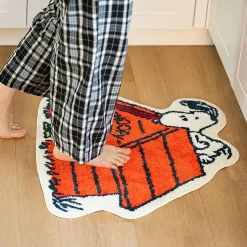 Lovely Snoopy Cartoon Floor Ma - Home Bathroom Door 评论和价格