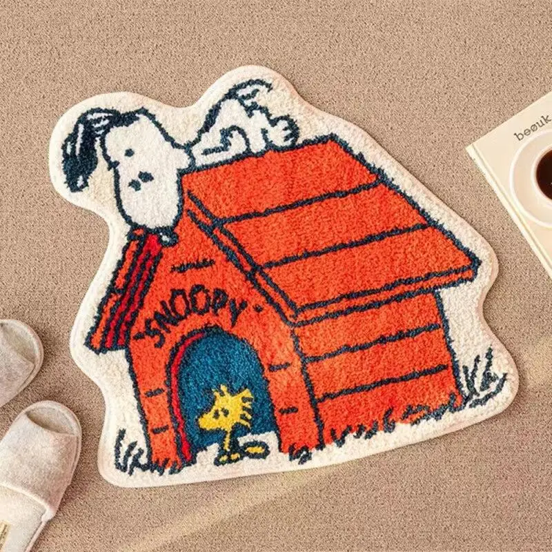 Lovely Snoopy Cartoon Floor Ma - Home Bathroom Door 评论和价格