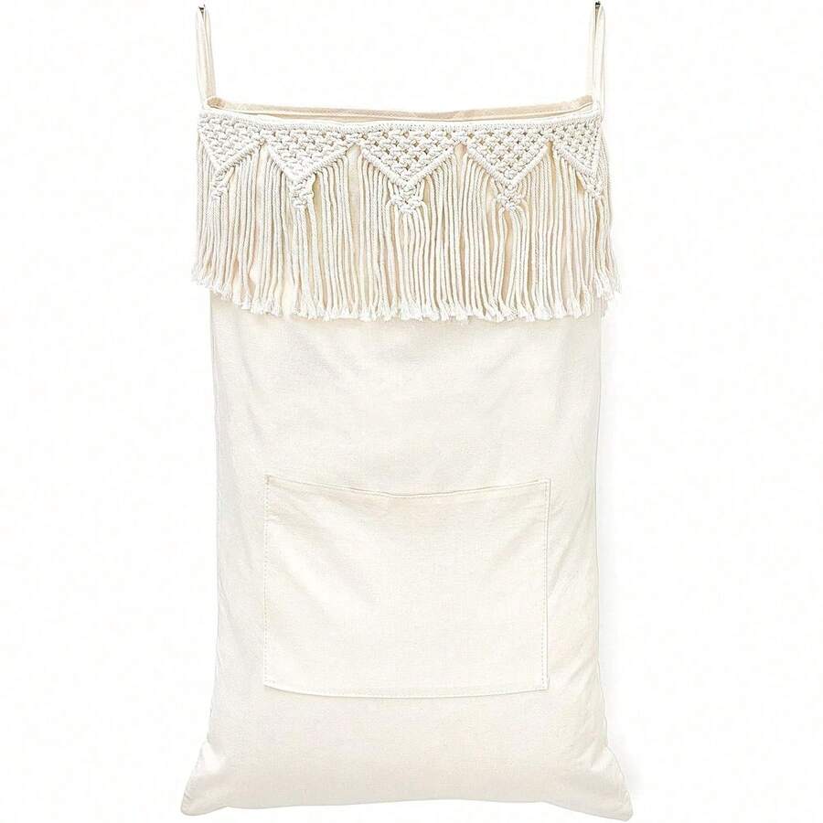Macrame Hanging Laundry Hamper - Home Bathroom Door 评论和价格