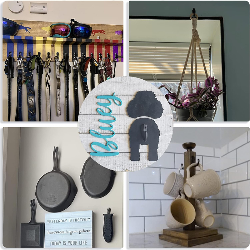 15PCS Coat Hooks Wall Mounted  - Robe Hook Adhesive 评论和价格
