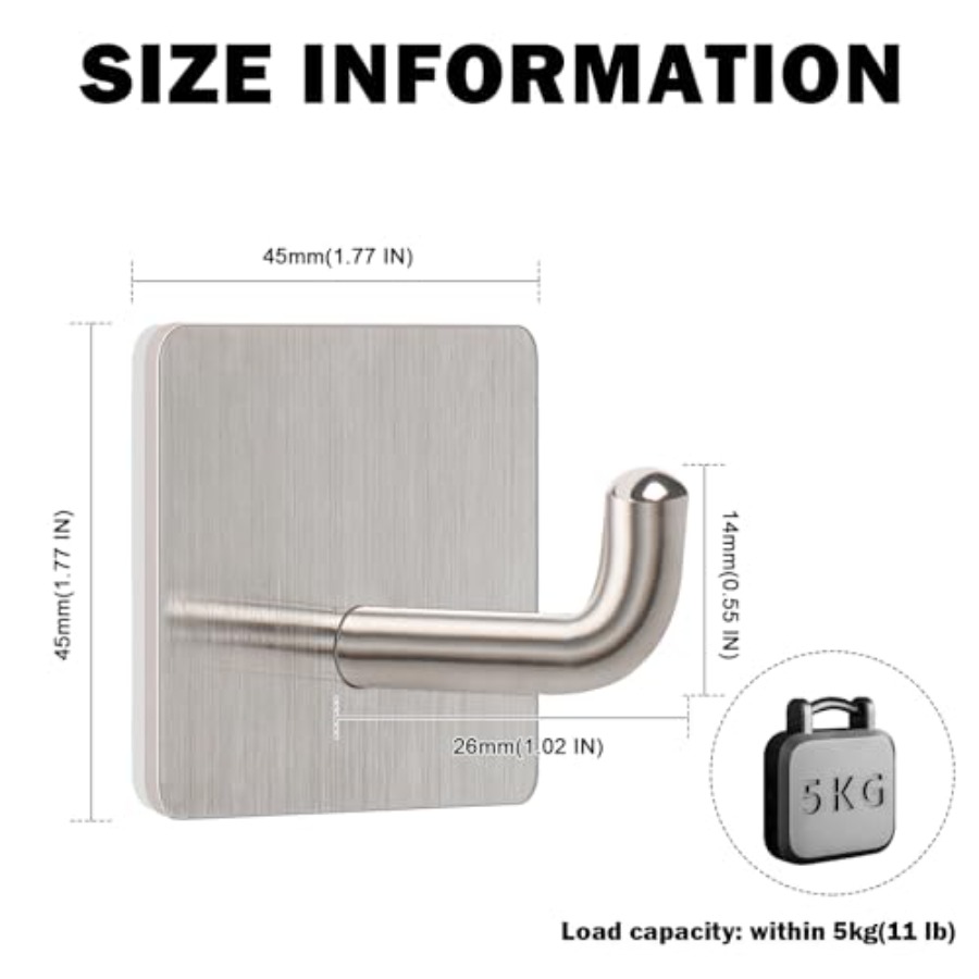 Adhesive Towel Hooks 304 Stain - Robe Hook Adhesive 评论和价格