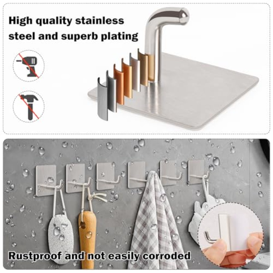 Adhesive Towel Hooks 304 Stain - Robe Hook Adhesive 评论和价格