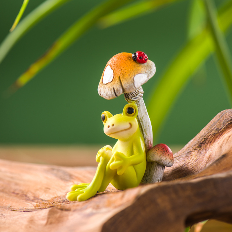 Resin Funny Frog Figurines For - Home Center Bathroom Accessories 评论和价格