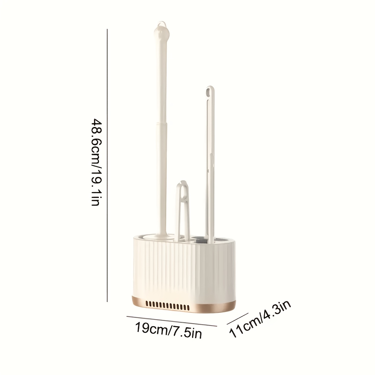 Set of 2 Toilet Brushes with H - Toilet Brush Holder 评论和价格