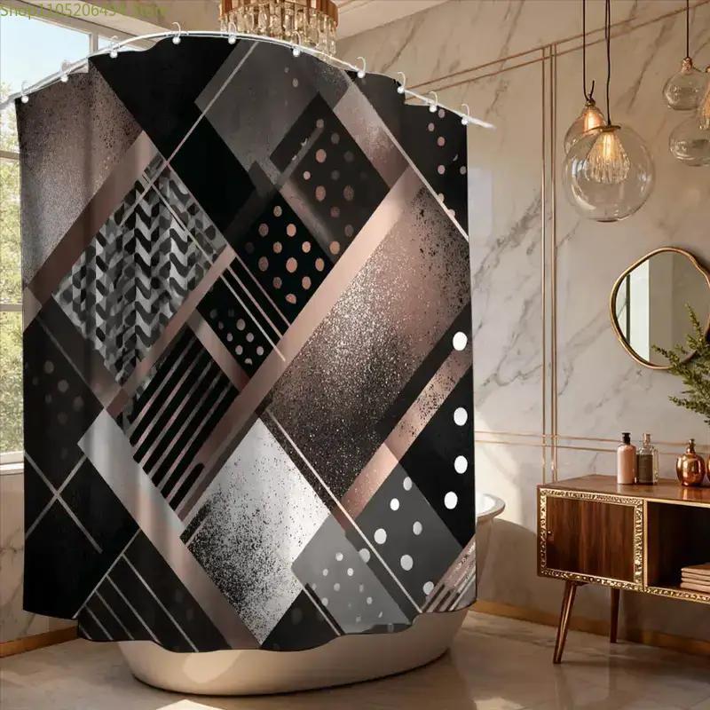 Modern Geometric Abstract Show - Home Bathroom Ideas 评论和价格