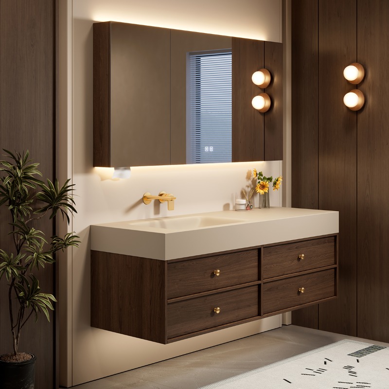 Modern Luxury Bathroom Cabinet - Home Bathroom Partition Wall 评论和价格