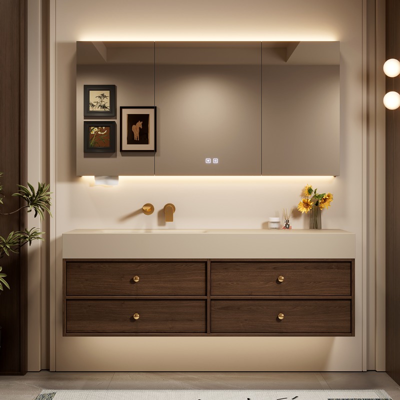 Modern Luxury Bathroom Cabinet - Home Bathroom Partition Wall 评论和价格