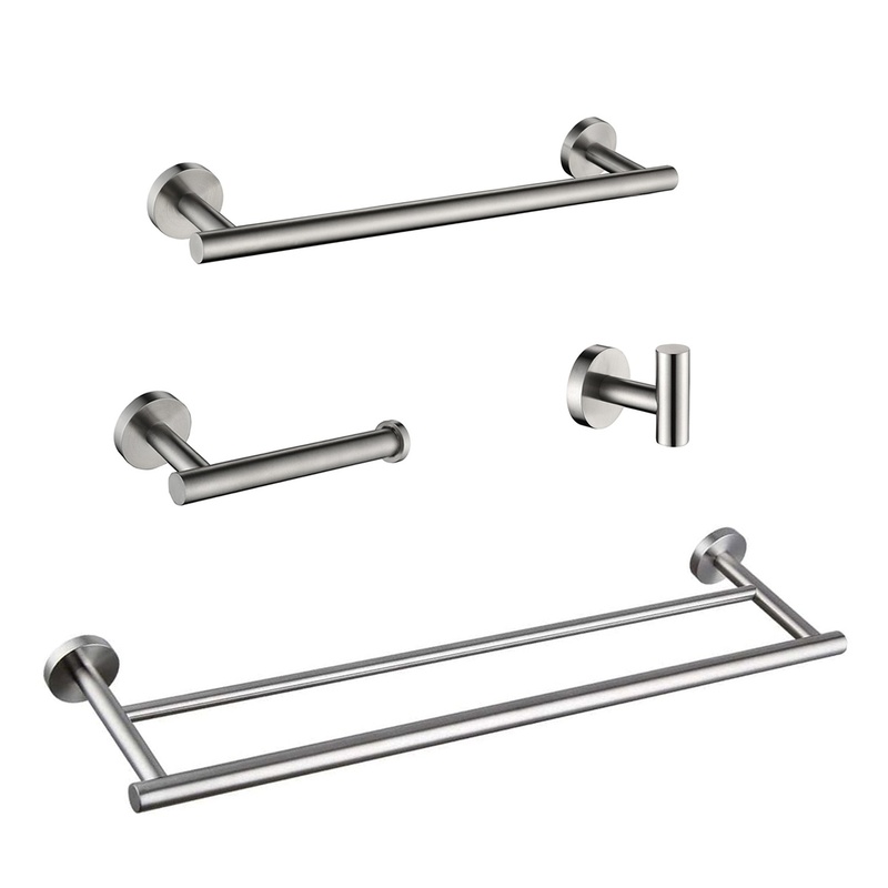 4-Piece Bathroom Hardware Set, - Home Hardware Bathroom Sinks 评论和价格