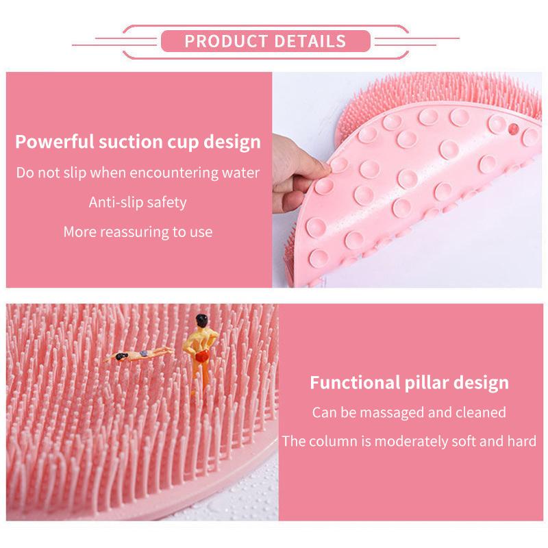 Wall Mounted Foot Scrubber Mat - Non Slip Bath Mat 评论和价格