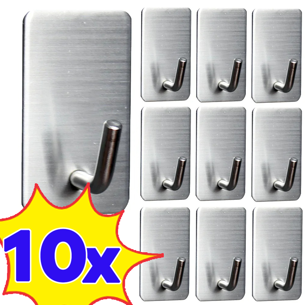 1-10Pcs Self Adhesive Hook Sta - Robe Hook Adhesive 评论和价格