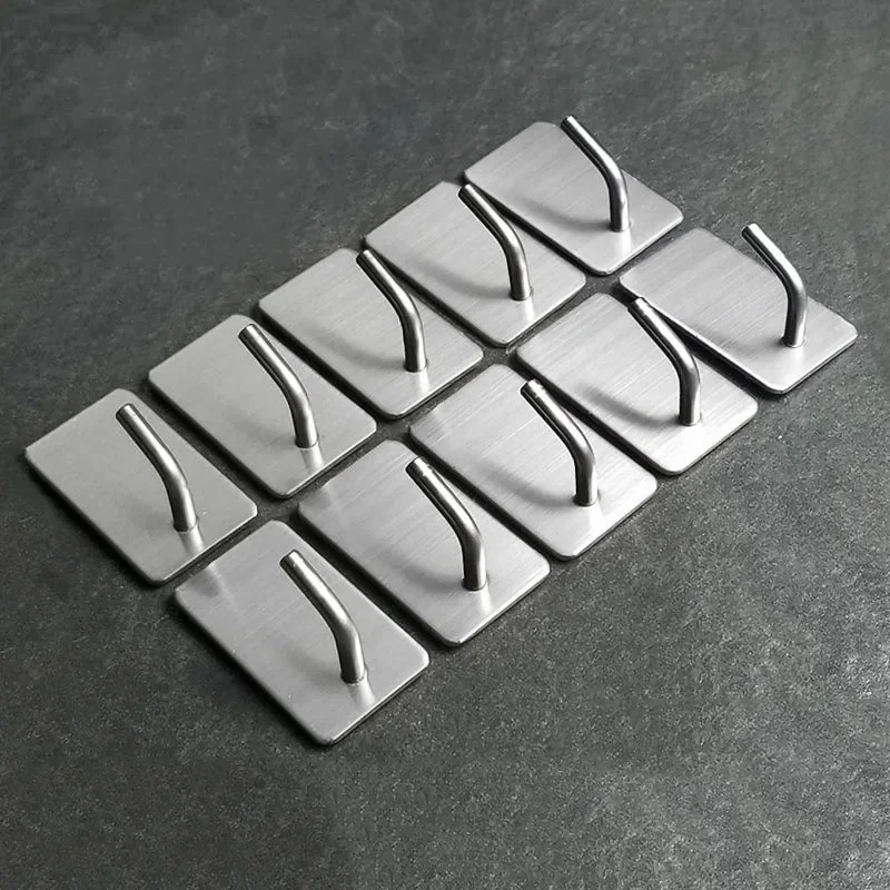 1-10Pcs Self Adhesive Hook Sta - Robe Hook Adhesive 评论和价格