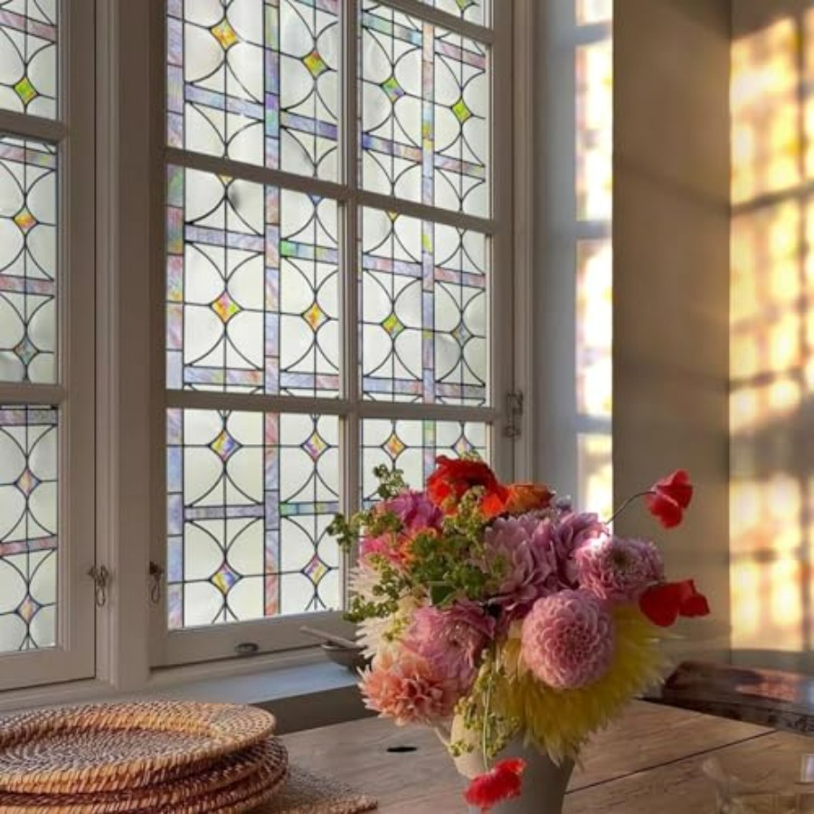 3D Stained Glass Window Film,  - Home Bathroom Door 评论和价格